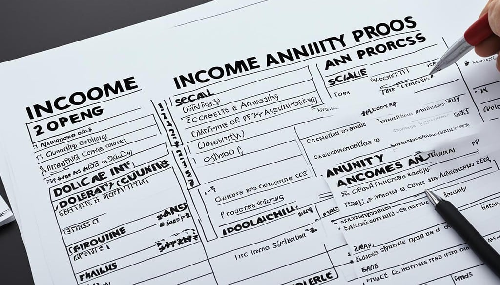 income annuity pros and cons